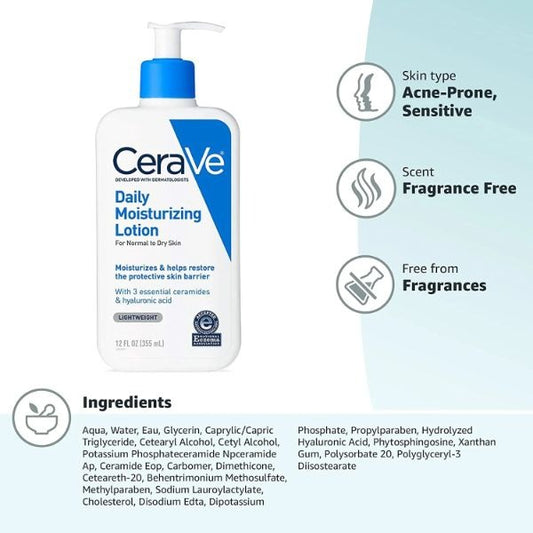 CeraVe Daily Moisturizing Lotion for Dry Skin